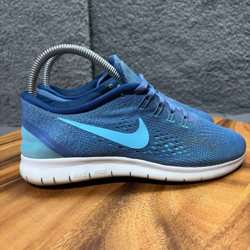 Nike Free RN 2016 Womens Running Shoes Blue 831509-406 Size 6